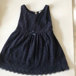 H&M US 1 1/2 - 2Y Blue Lace Dress